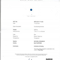 2.01 Ct. Blue Sapphire from Ceylon (Sri Lanka) Pdf