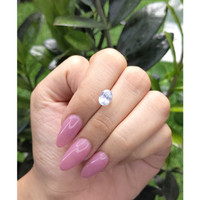 2.52 Ct. White Sapphire from Ceylon (Sri Lanka) Life Style