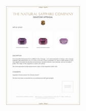 1.33 Ct. Color Change Sapphire from Ceylon (Sri Lanka) Appraisal