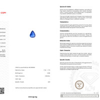 1.09 Ct. Blue Sapphire from Ceylon (Sri Lanka) Scan Report