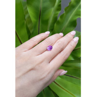 2.52 Ct. Pinkish Purple Sapphire from Ceylon (Sri Lanka) Life Style