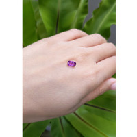 1.08 Ct. Purple Sapphire from Ceylon (Sri Lanka) Life Style