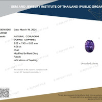 4.06 Ct. Purple Sapphire from Ceylon (Sri Lanka) Scan Report