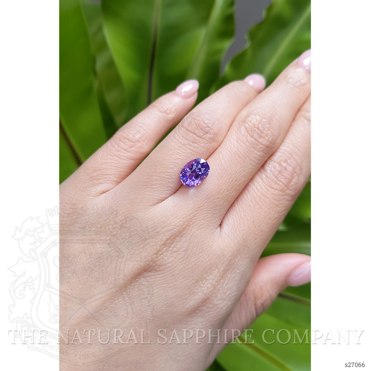 4.06 Ct. Purple Sapphire from Ceylon (Sri Lanka)
