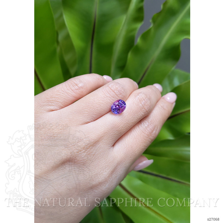 3.39 Ct. Pinkish Purple Sapphire from Ceylon (Sri Lanka)