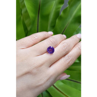 4.60 Ct. Bluish Purple Sapphire from Ceylon (Sri Lanka) Life Style