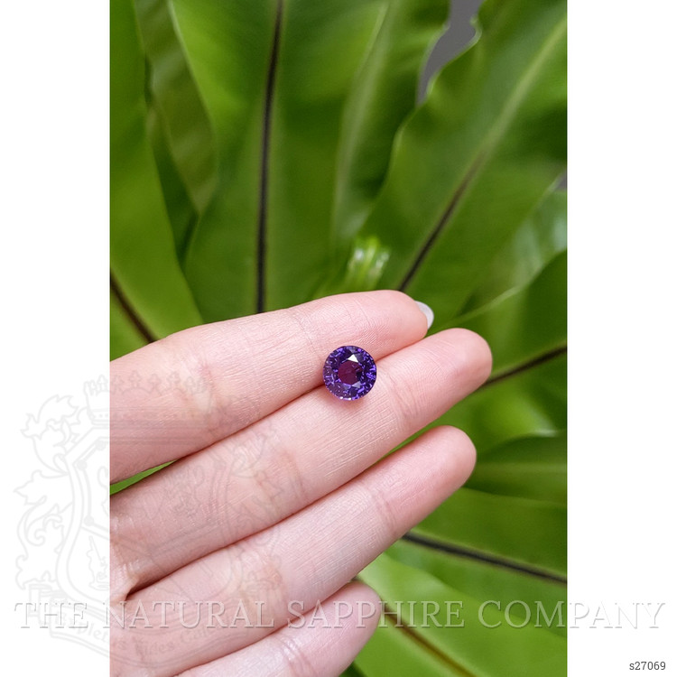 4.60 Ct. Bluish Purple Sapphire from Ceylon (Sri Lanka)