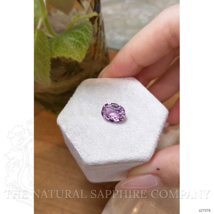 3.12 Ct. Purplish Pink Sapphire from Ceylon (Sri Lanka)