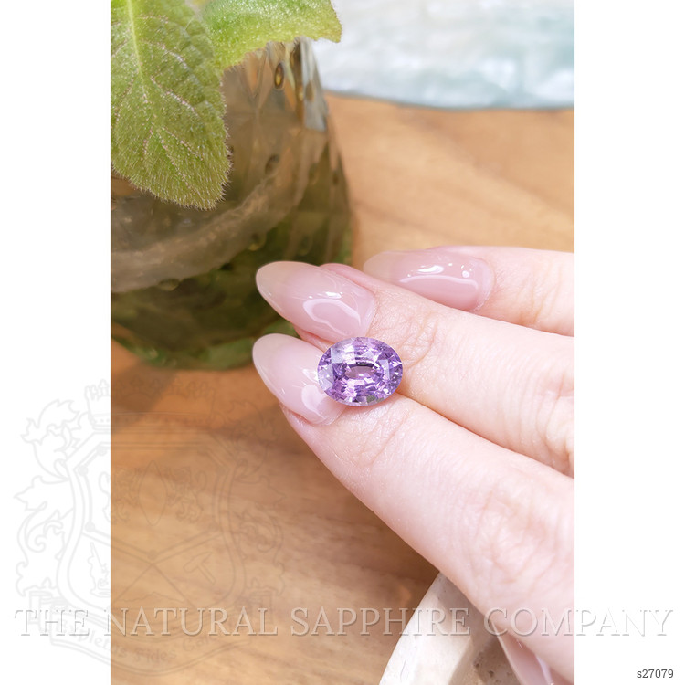 5.24 Ct. Pinkish Purple Sapphire from Ceylon (Sri Lanka)