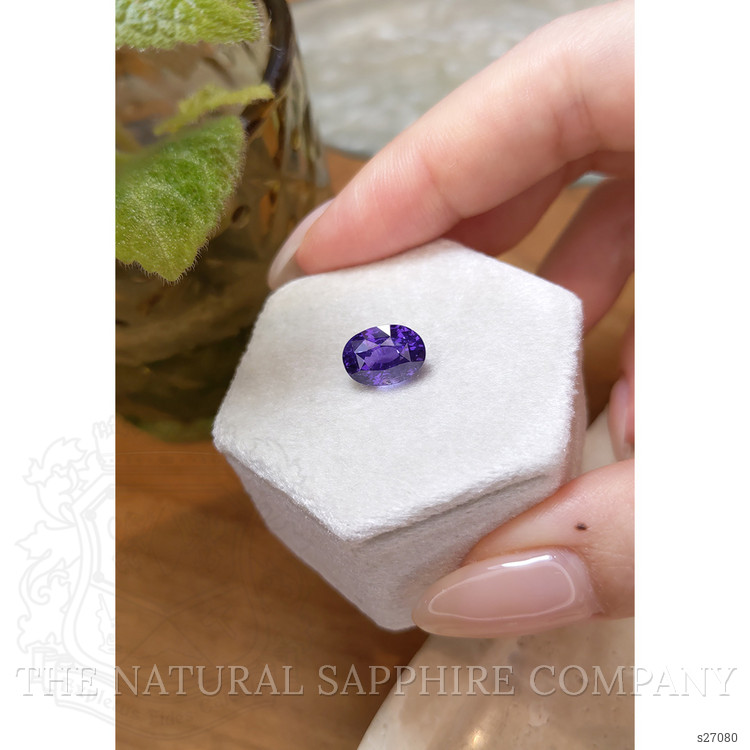 4.57 Ct. Purple Sapphire from Ceylon (Sri Lanka)