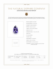 3.02 Ct. Purple Sapphire from Ceylon (Sri Lanka) Scan Report
