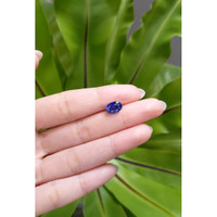 2.97 Ct. Blue Sapphire from Madagascar Life Style
