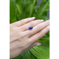 3.17 Ct. Blue Sapphire from Madagascar Life Style