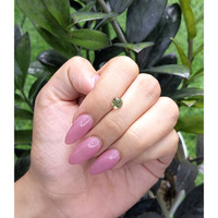 1.33 Ct. Green Sapphire from Madagascar Life Style