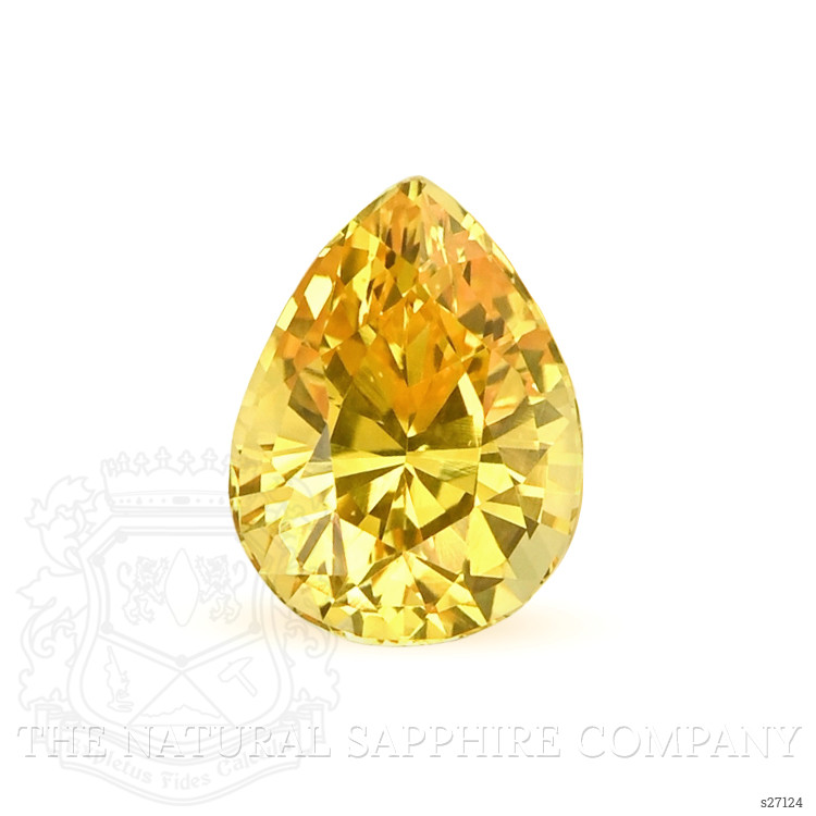 2.52 Ct. Orangish Yellow Sapphire from Ceylon (Sri Lanka)