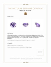 1.07 Ct. Purple Sapphire from Madagascar Appraisal
