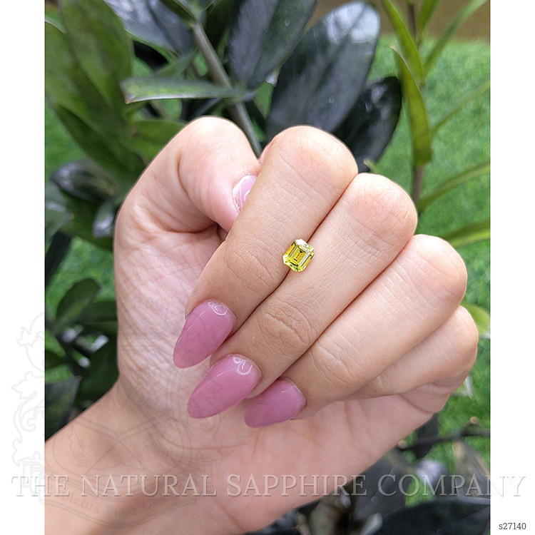 1.06 Ct. Greenish Yellow Sapphire from Madagascar
