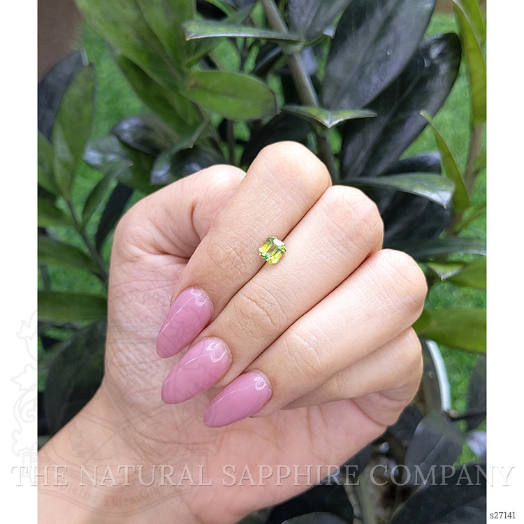 1.16 Ct. Yellowish Green Sapphire from Tanzania