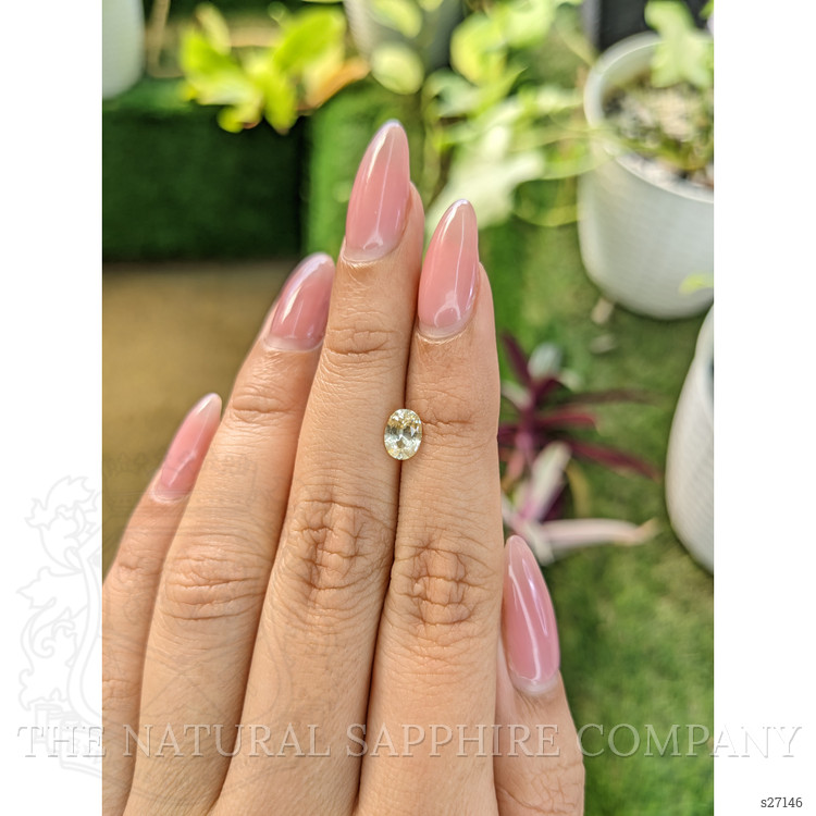 0.89 Ct. Yellow Sapphire from Ceylon (Sri Lanka)