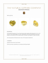 2.10 Ct. Yellow Sapphire from Ceylon (Sri Lanka) Appraisal