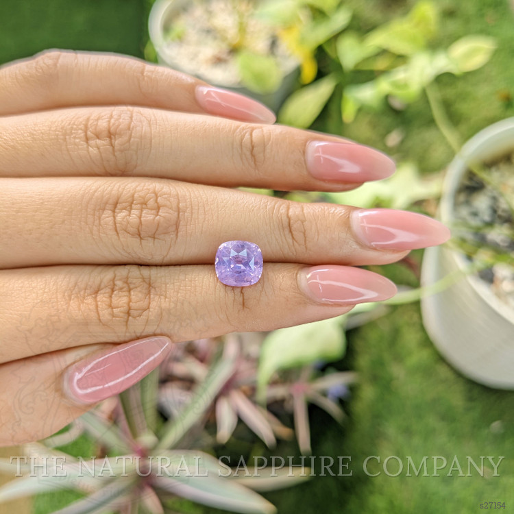 3.51 Ct. Pinkish Purple Sapphire from Ceylon (Sri Lanka)