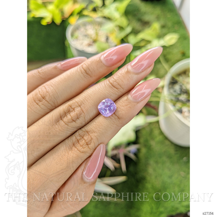 3.51 Ct. Pinkish Purple Sapphire from Ceylon (Sri Lanka)