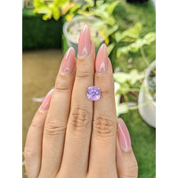 3.51 Ct. Pinkish Purple Sapphire from Ceylon (Sri Lanka) Life Style