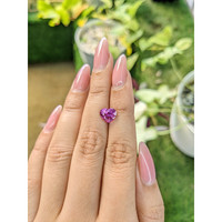 2.68 Ct. Pinkish Purple Sapphire from Ceylon (Sri Lanka) Life Style