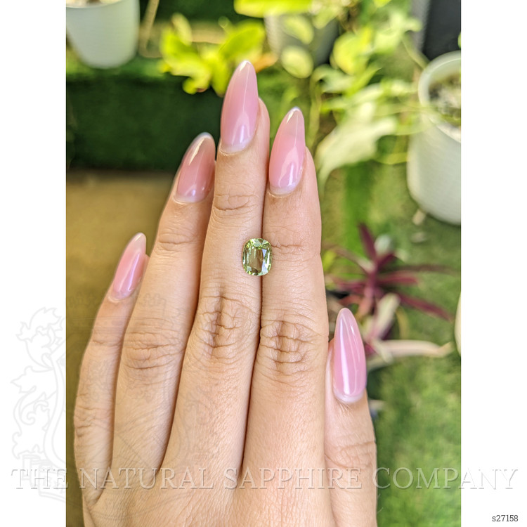 1.79 Ct. Green Sapphire from Ceylon (Sri Lanka)