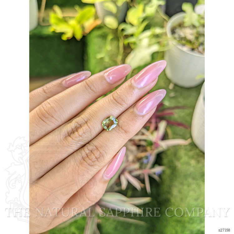 1.79 Ct. Green Sapphire from Ceylon (Sri Lanka)