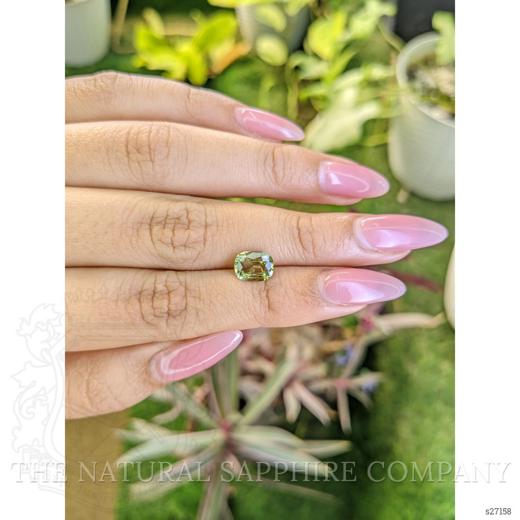 1.79 Ct. Green Sapphire from Ceylon (Sri Lanka)