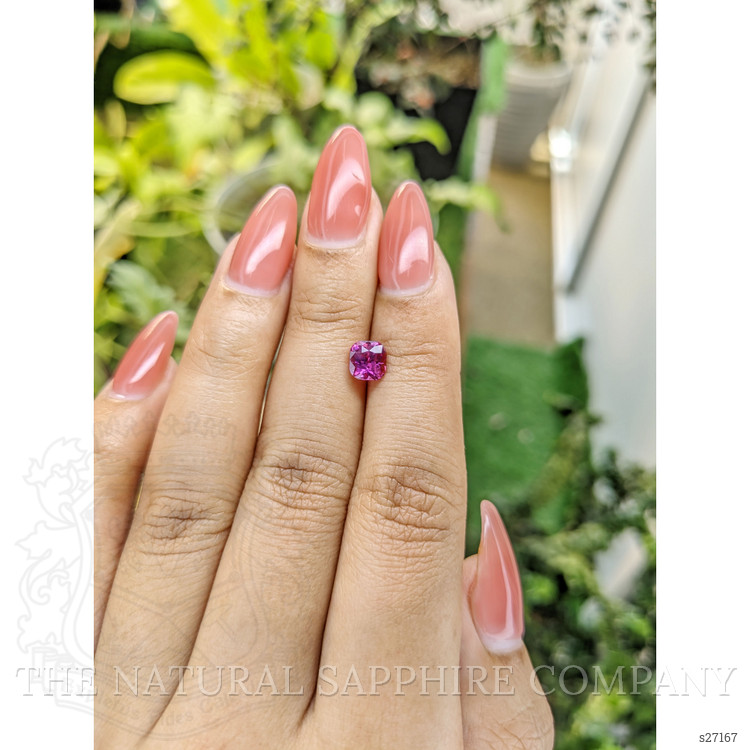 1.27 Ct. Purplish Pink Sapphire from Ceylon (Sri Lanka)
