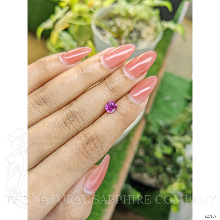 1.27 Ct. Purplish Pink Sapphire from Ceylon (Sri Lanka)