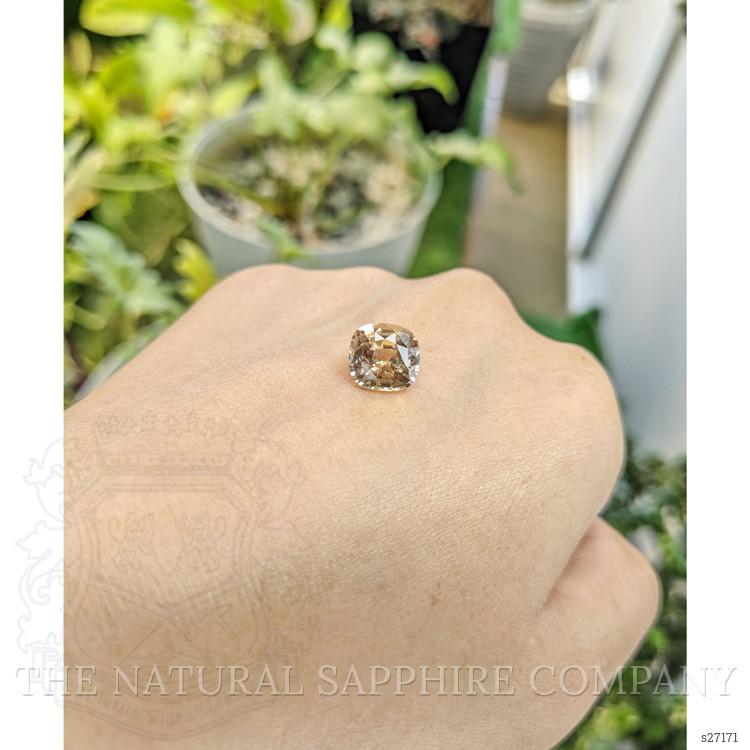4.68 Ct. Peach Sapphire from Ceylon (Sri Lanka)