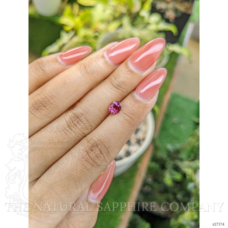 1.15 Ct. Reddish Pink Sapphire from Ceylon (Sri Lanka)
