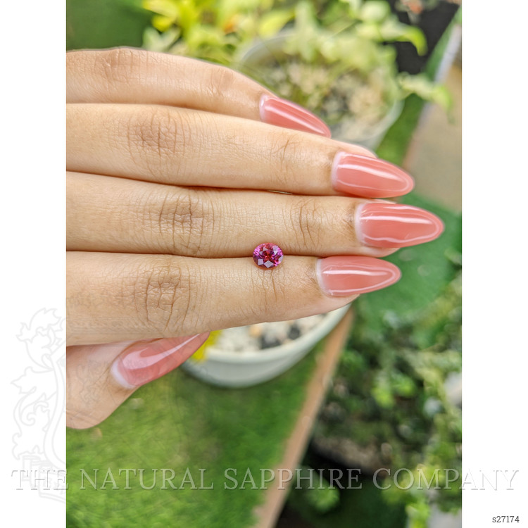 1.15 Ct. Reddish Pink Sapphire from Ceylon (Sri Lanka)