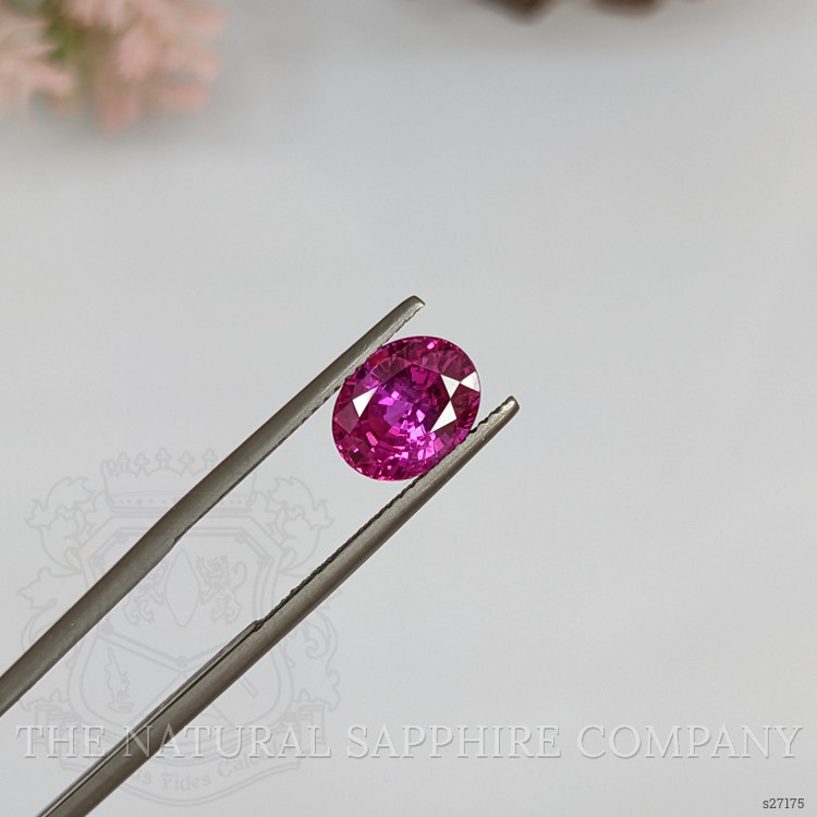 3.17 Ct. Purplish Pink Sapphire from Ceylon (Sri Lanka)