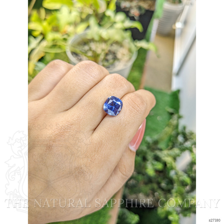 6.39 Ct. Blue Sapphire from Ceylon (Sri Lanka)
