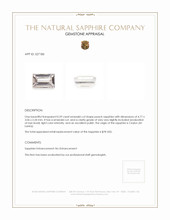 0.39 Ct. Peach Sapphire from Ceylon (Sri Lanka) Appraisal