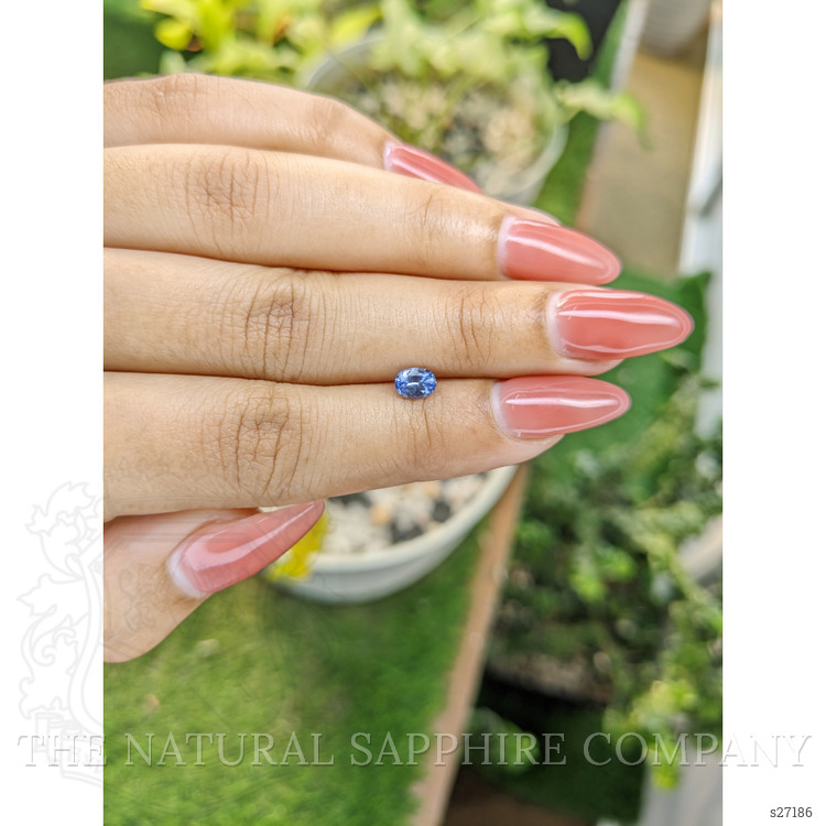 0.57 Ct. Blue Sapphire from Ceylon (Sri Lanka)