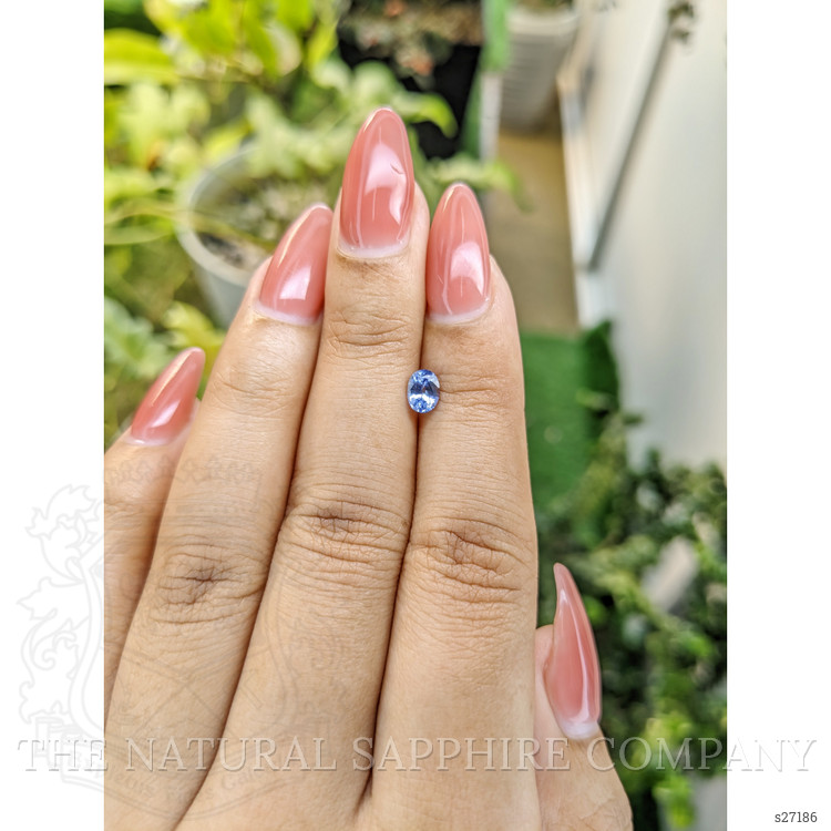 0.57 Ct. Blue Sapphire from Ceylon (Sri Lanka)