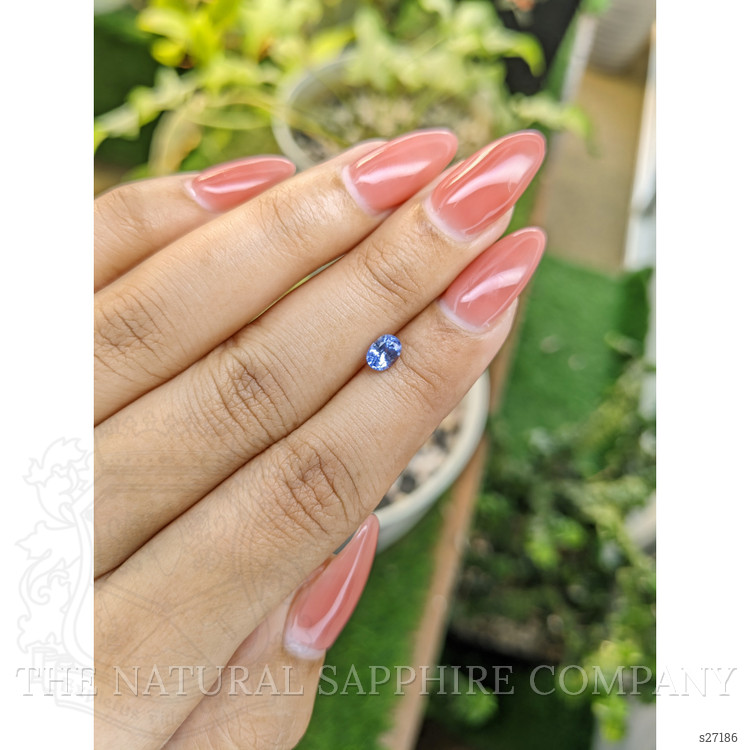 0.57 Ct. Blue Sapphire from Ceylon (Sri Lanka)