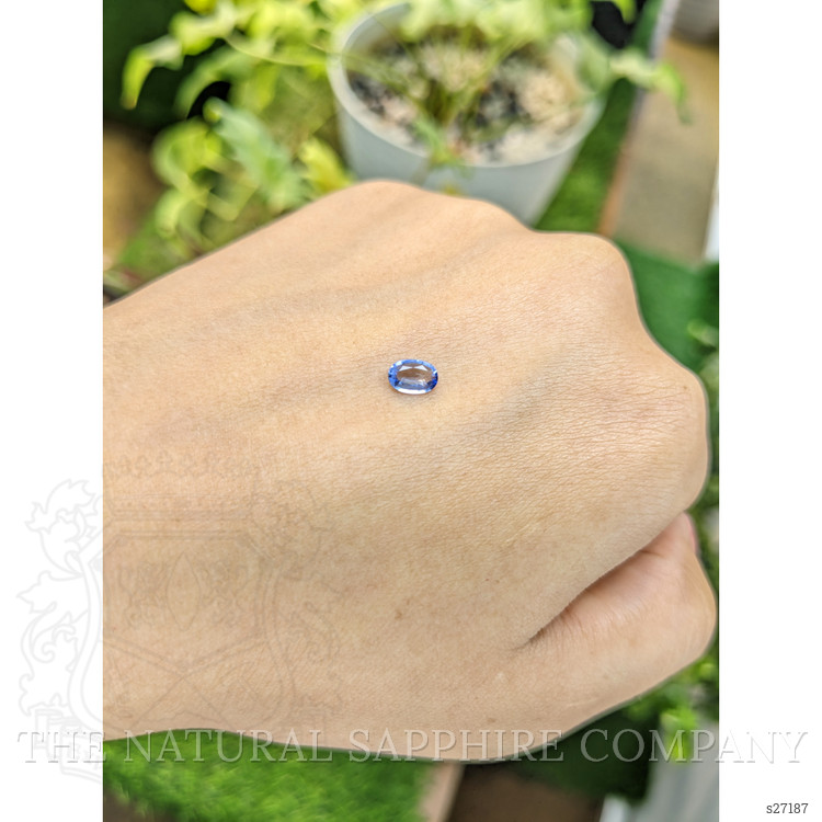 0.43 Ct. Blue Sapphire from Ceylon (Sri Lanka)