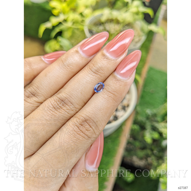 0.43 Ct. Blue Sapphire from Ceylon (Sri Lanka)