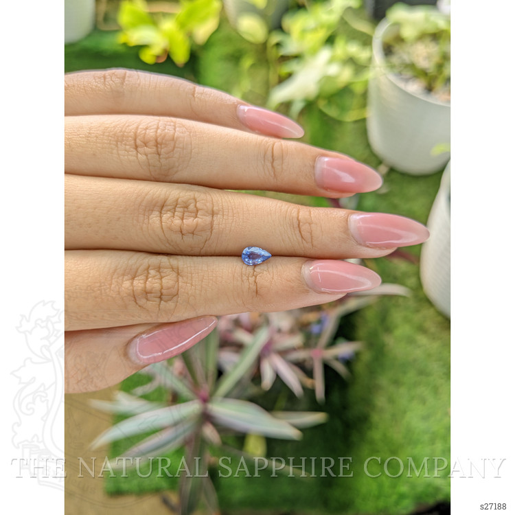 0.54 Ct. Blue Sapphire from Ceylon (Sri Lanka)