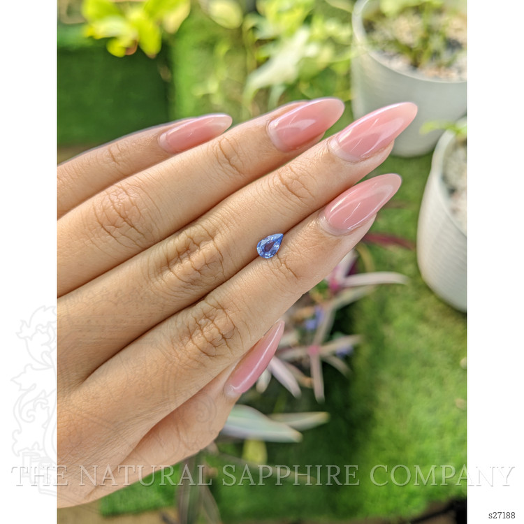 0.54 Ct. Blue Sapphire from Ceylon (Sri Lanka)