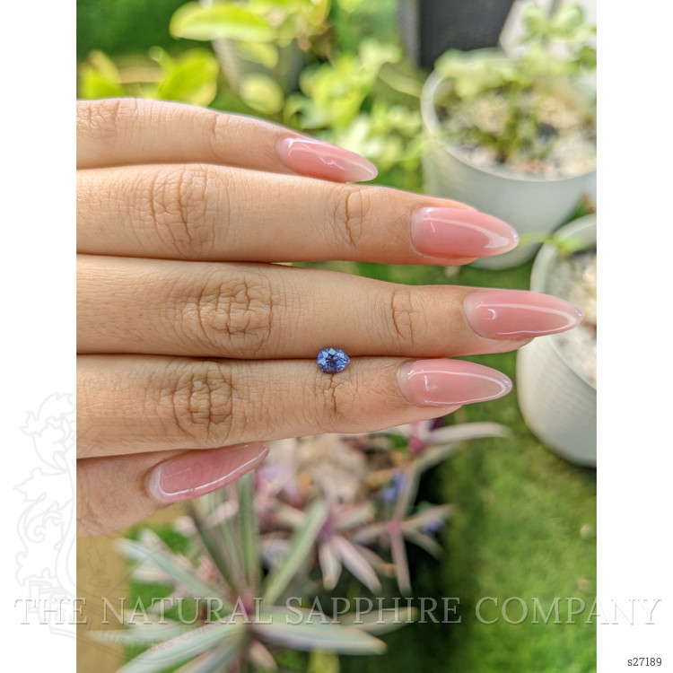 0.54 Ct. Blue Sapphire from Ceylon (Sri Lanka)