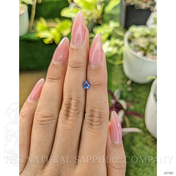 0.54 Ct. Blue Sapphire from Ceylon (Sri Lanka)