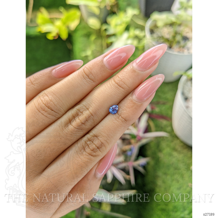 0.54 Ct. Blue Sapphire from Ceylon (Sri Lanka)