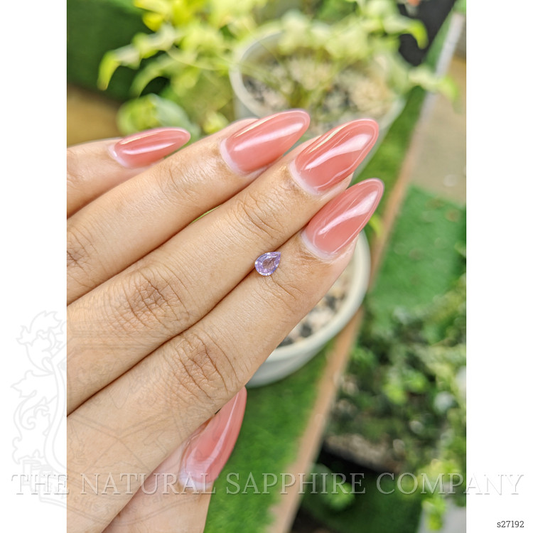 0.34 Ct. Purple Sapphire from Ceylon (Sri Lanka)